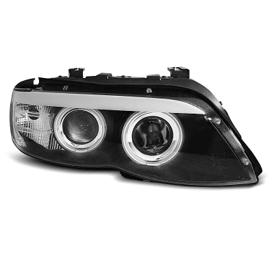 Faros Delanteros Angel Eyes Bmw X5 E53 11.03-06 Negro Xenon