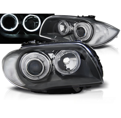 Faros Delanteros Angel Eyes Bmw 1 E87/E81 04-11 Grey