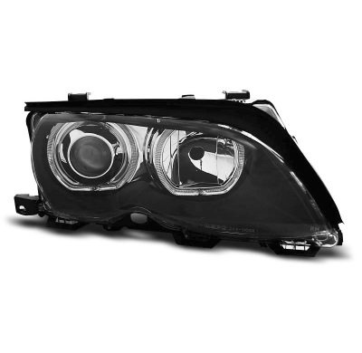 Faros Delanteros Angel Eyes Bmw E46 09.01-03.05 Angel Eyes Led Negro