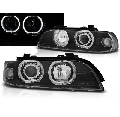 Faros Delanteros Angel Eyes Bmw E39 09.95-06.03 Angel Eyes Led  H7/H7 Negro