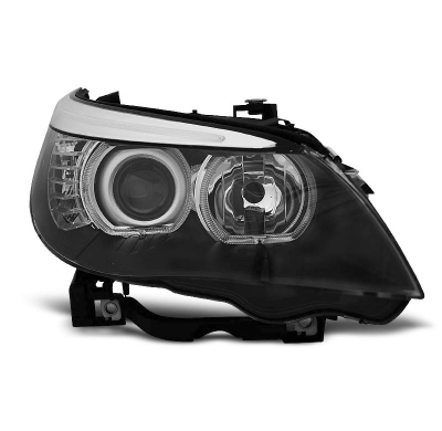 Faros Delanteros Angel Eyes Bmw E60/E61 03-07 Led Angel Eyes H7/H7 Negro