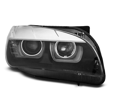 Faros Delanteros Luz Diurna Bmw X1 E84 08.12-01.14 Tube Light Negro