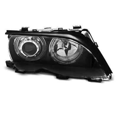 Faros Delanteros Angel Eyes Bmw E46 09.01-03.05 Angel Eyes Led Negro