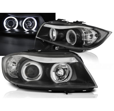 Faros Delanteros Angel Eyes Bmw E90/E91 03.05-08.08 Angel Eyes Ccfl Negro