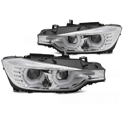FAROS DELANTEROS BMW F30/F31 10.11 - 05.15 U-TYPE CROMADO