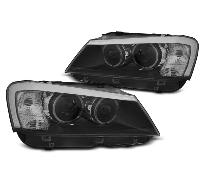 Faros Delanteros Bmw X3 F25 10-07.14 Negro Led