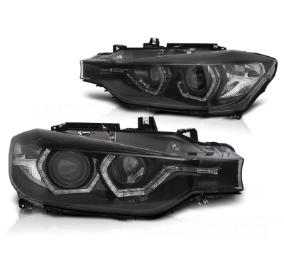 Faros Delanteros Bmw F30/F31 10.11 - 05.15 Angel Eyes Led Black Xenon Afs Drl
