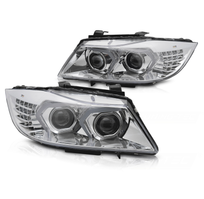 FAROS DE XENÓN LED CROMADOS para BMW E90/E91 LCI 09-11