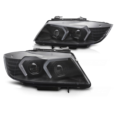 FAROS DE XENÓN LED NEGROS para BMW E90/E91 LCI 09-11