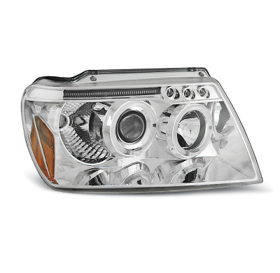 Faros Delanteros Angel Eyes Chrysler Jeep Grand Cherokee 99-05.05 Angel Eyes Cromados