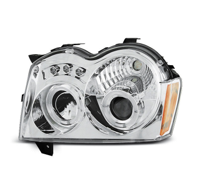 Faros Delanteros Angel Eyes Chrysler Jeep Grand Cherokee 05-08 Angel Eyes Cromados