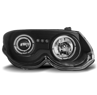 Faros Delanteros Angel Eyes Chrysler 300 M 99-04 Fondo Negro