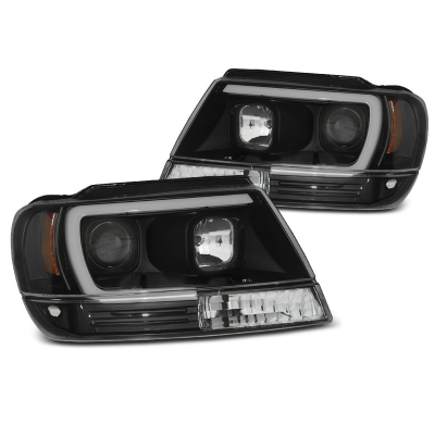 Faros Delanteros Chrysler Jeep Grand Cherokee 99-05.05 Tube Light Negro