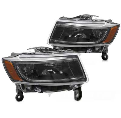 FAROS DELANTEROS CHRYSLER JEEP GRAND CHEROKEE 14-16 LUZ TUBO NEGRA