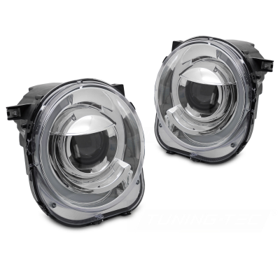 FAROS DELANTEROS JEEP RENEGADE 14- LUZ TUBO CROMADA