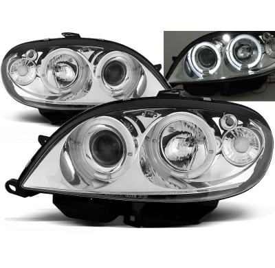 Faros Delanteros Angel Eyes Citroen Saxo 09.99-06.03 Cromados