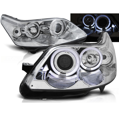 Faros Delanteros Angel Eyes Citroen C4 04-10 Angel Eyes Cromados