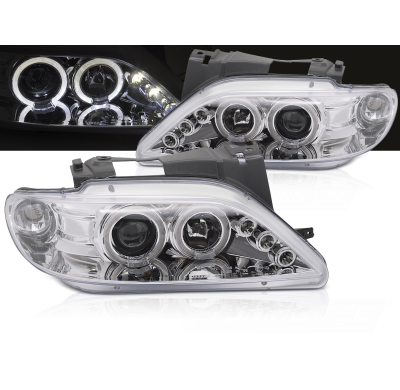 FAROS DELANTEROS CITROEN XSARA 97-00 ANGEL EYES CROMADO