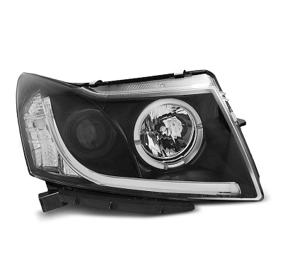 Faros Delanteros Luz Diurna  Chevrolet Cruze 09-12 Tube Light Negro