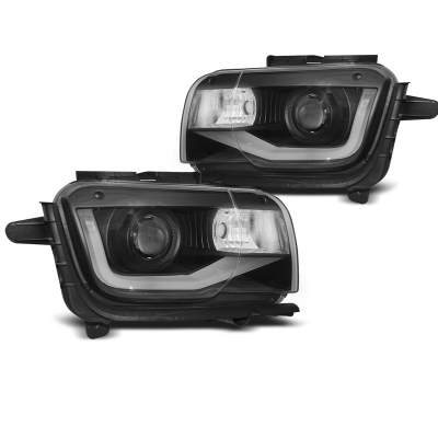 Faros Luz Diurna Chevrolet Camaro 09-13 Tube Light Negro