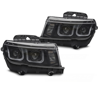 FAROS DELANTEROS CHEVROLET CAMARO 13-15 LED NEGRO