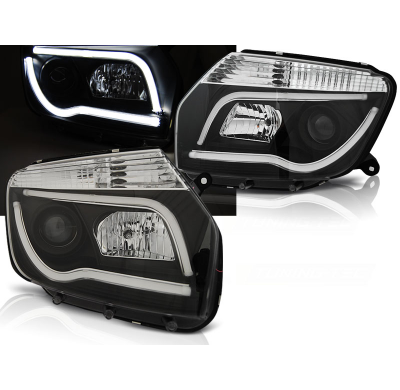 Faros Delanteros Luz Diurna Dacia Duster 04.10-14 Negro Tube Light