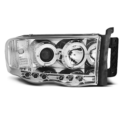 Faros Delanteros Angel Eyes Dodge Ram 02-06 Angel Eyes Cromados