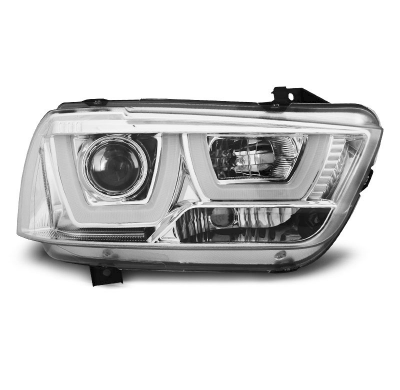 Faros Delanteros Luz Diurna Dodge Charger Lx Ii 11-15 Tube Light Cromado