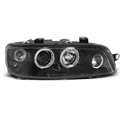 Faros Delanteros Angel Eyes Fiat Punto 2 10.99-06.03 Fondo Negro