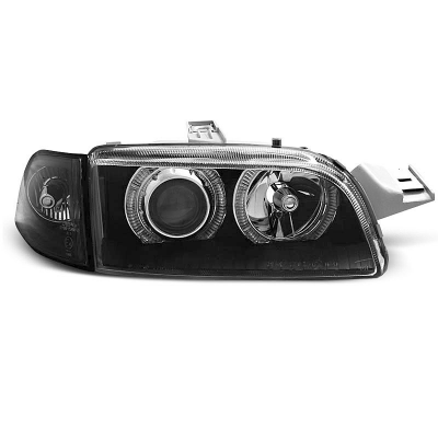 Faros Delanteros Angel Eyes Fiat Punto 1 11.93-09.99 Fondo Negro