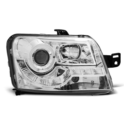 Faros Delanteros Luz Diurna Fiat Panda 03- Cromados