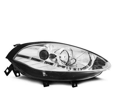 Faros Delanteros Luz Diurna Fiat Bravo Ii 07- Cromados
