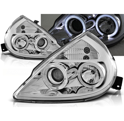 Faros Delanteros Angel Eyes Ford Ka 11.96-08  Cromados