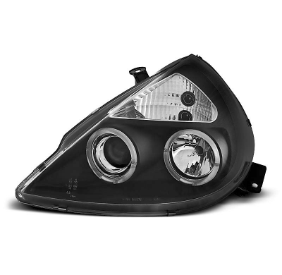 Faros Delanteros Angel Eyes Ford Ka 11.96-08  Fondo Negro