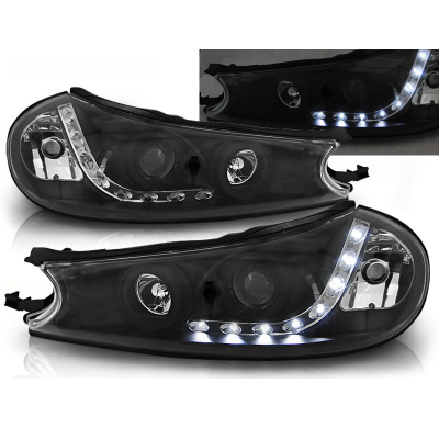 Faros Delanteros Luz Diurna Ford Mondeo 10.96-08.00 Fondo Negro
