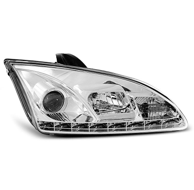 Ford Focus Ii 09.04-01.08 Faros Delanteros Luz Diurna Cromados