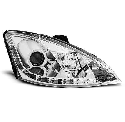 Ford Focus 1 10.98-10.01 Faros Delanteros Luz Diurna Cromados