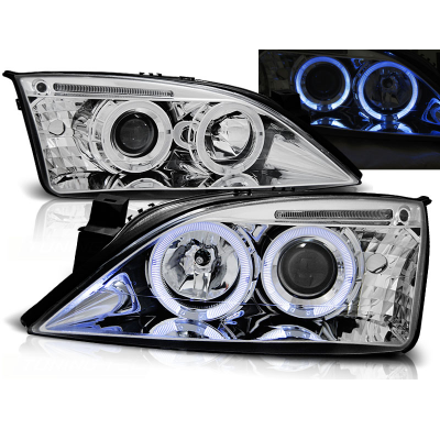 Faros Delanteros Angel Eyes Ford Mondeo 09.00-05.07 Cromados