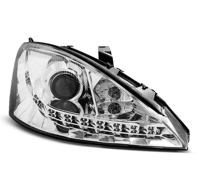 Faros Delanteros Luz Diurna Ford Focus 10.98-10.01 Cromados