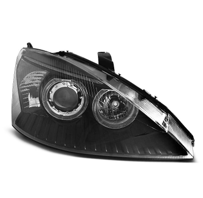 Faros Delanteros Angel Eyes Ford Focus 11.01-10.04 Fondo Negro