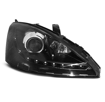 Ford Focus 11.01-10.04 Faros Delanteros Luz Diurna Fondo Negro