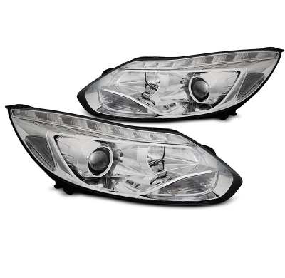 FAROS DELANTEROS FORD FOCUS MK3 11- 10.14 LED CROMO