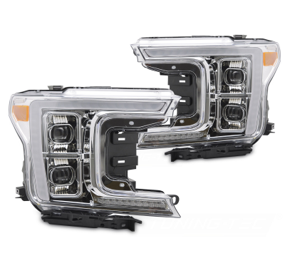 FAROS DELANTEROS LED COMPLETOS CROMADOS para FORD F150 MK13 17-20