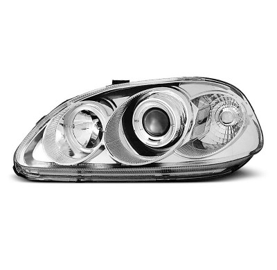 Faros Delanteros Angel Eyes Honda Civic 09.95-02.99 Cromados