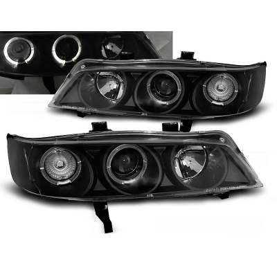Faros Delanteros Angel Eyes Honda Accord 94-97 Fondo Negro (Usa)