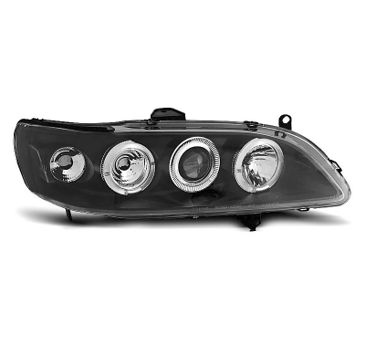 Faros Delanteros Angel Eyes Honda Accord 98-02 Fondo Negro (Usa)