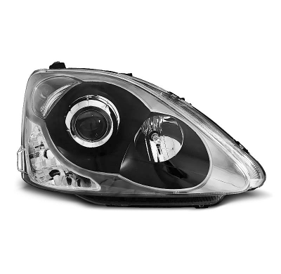 Faros Delanteros Honda Civic 04-06 Hatchback Negro