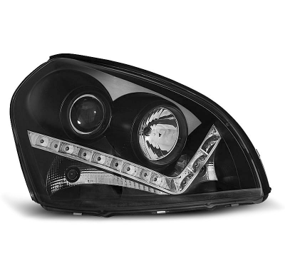 Faros Delanteros Luz Diurna Hyundai Tucson 07.04-10 Fondo Negro