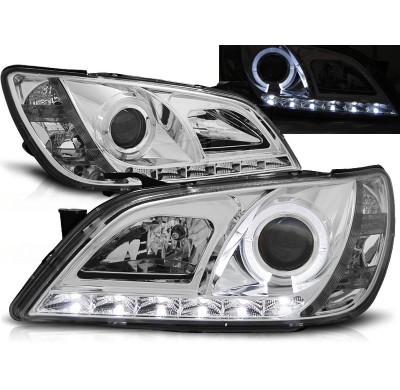 Faros Delanteros Luz Diurna Lexus Is 01-05 Cromados