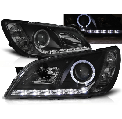Faros Delanteros Luz Diurna Lexus Is 01-05 Fondo Negro